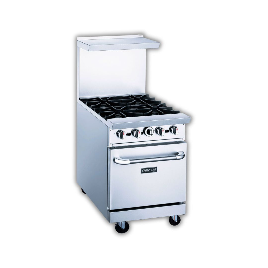 Dukers Gas Range with 4 Open Burners