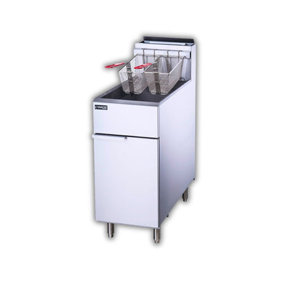 DUKERS Gas Fryer with 3 Tubes Burners