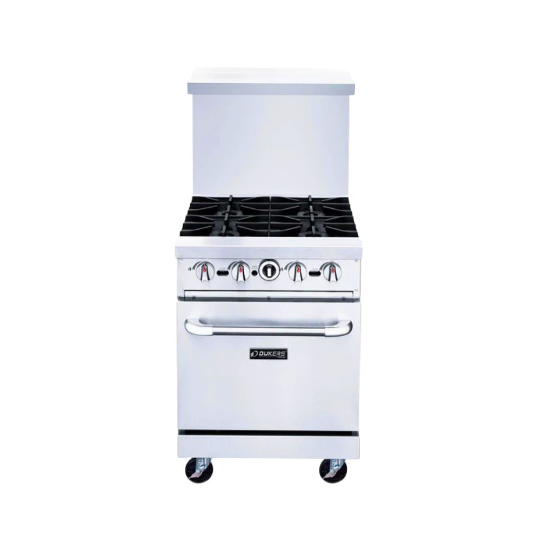 Dukers Gas Range with 4 Open Burners