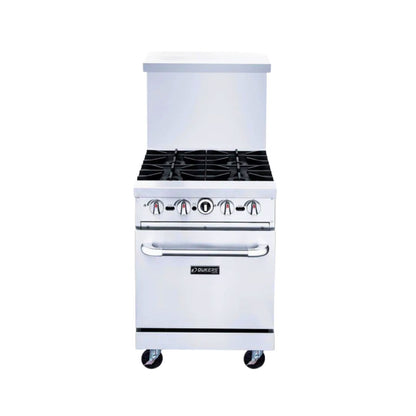 Dukers Gas Range with 4 Open Burners
