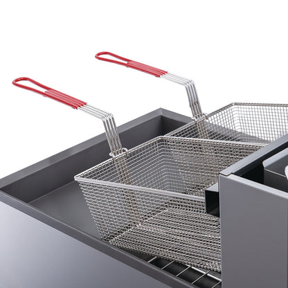 DUKERS Gas Fryer with 3 Tubes Burners